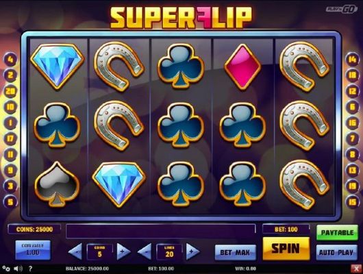 Main game board based on a modernized version of a classic slot theme, featuring five reels and 20 paylines with a $5,000,000 max payout when playing at max bet.
