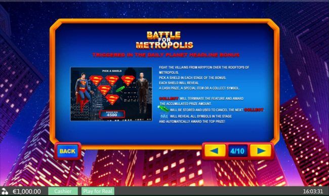 Battle for Metropolis - Triggered in the Daily Planet Headline Bonus