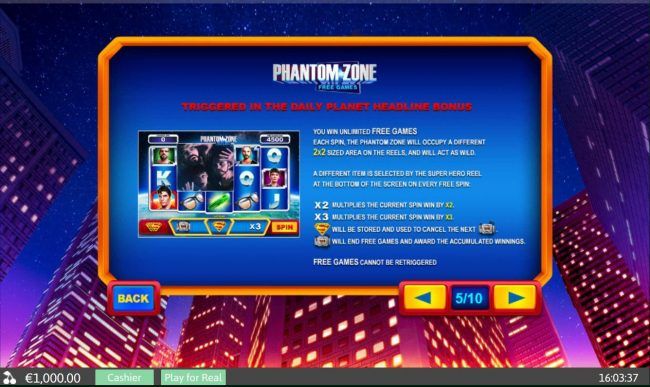 Phantom Zone Free Games - Triggered in the Daily Planet Headline Bonus