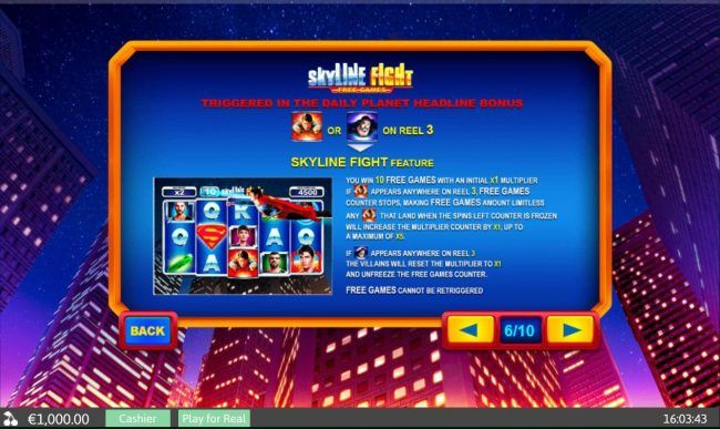Skyline Fight Free Games - Triggered in the Daily Planet Headline Bonus
