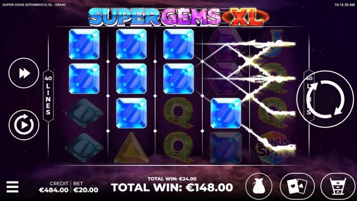 Multiple winning paylines