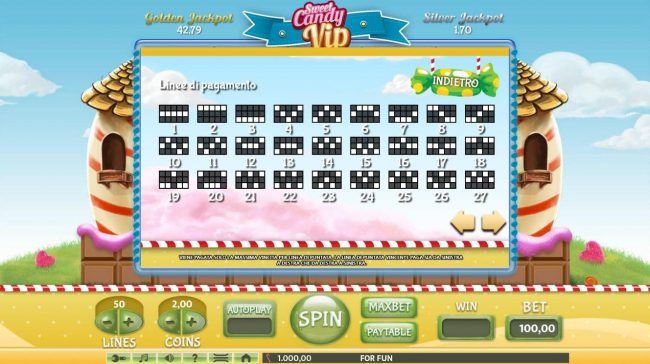 Paylines 1-27