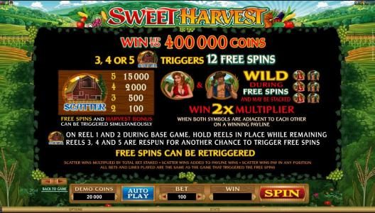 scatter, wild and free spins rules