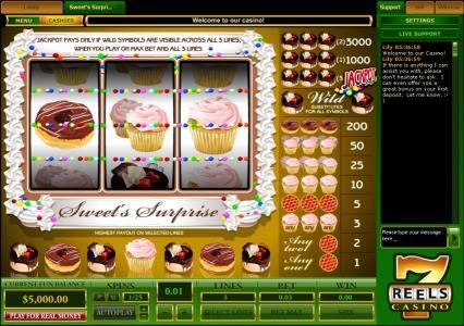 video slot game featuring three reels and three paylines along with a progressive jackpot