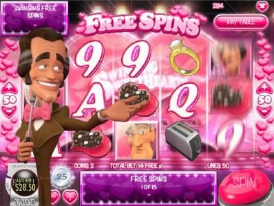 Free Spins game board