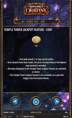 Temple Tower Jackpot Feature - Continued