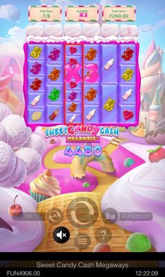 Sweet Candy Cash Megaways :: X3 Win Multiplier Awarded