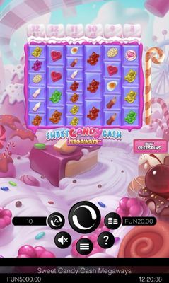 Sweet Candy Cash Megaways :: Main Screen
