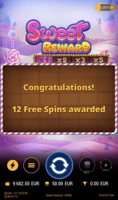 12 Free Spins Awarded