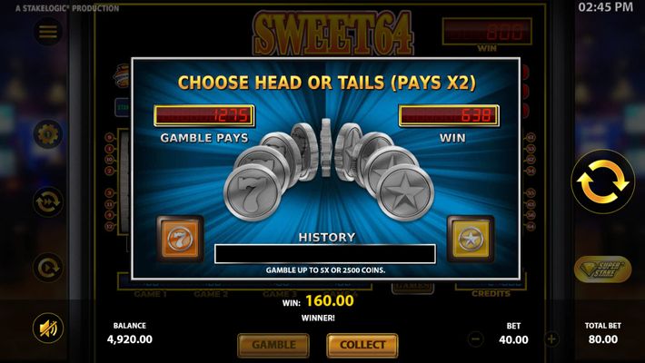 Gamble Feature Gameboard