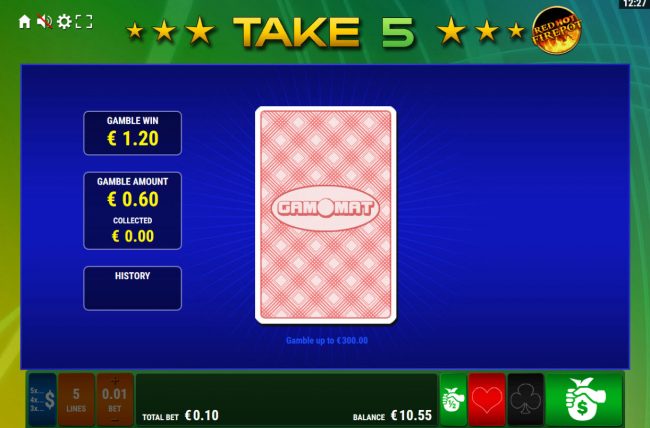 Card Gamble Feature Game Board