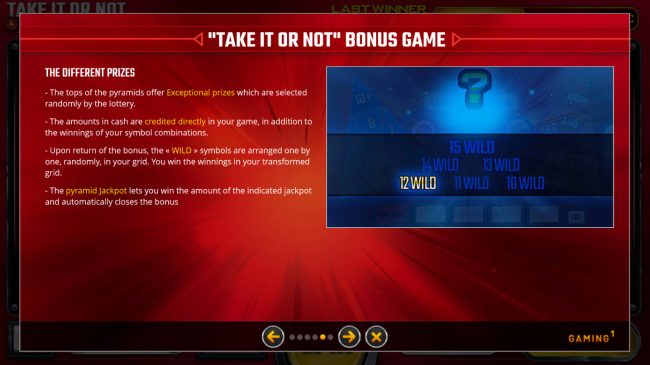 Bonus Game Rules