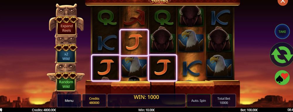 Three of a Kind win