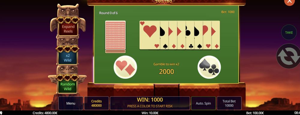 Red or Black Gamble Feature