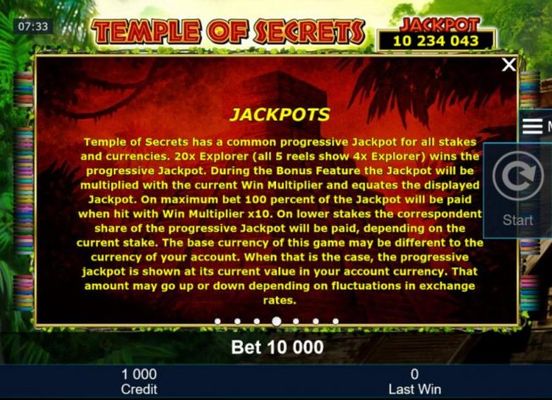 Progressive Jackpot Rules