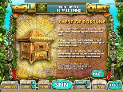 Chest of Fortune - this is a pick me bonus feature
