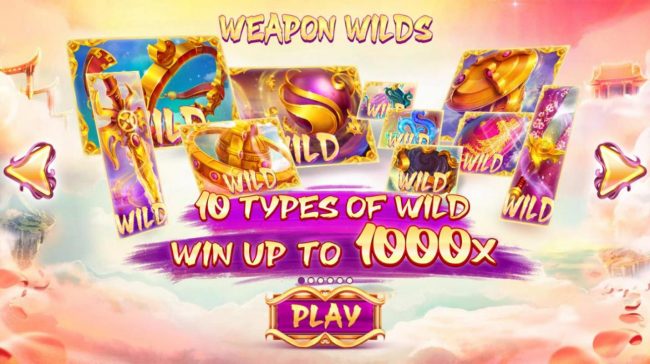 Game features 10 types of wild. Win up to 1000x!
