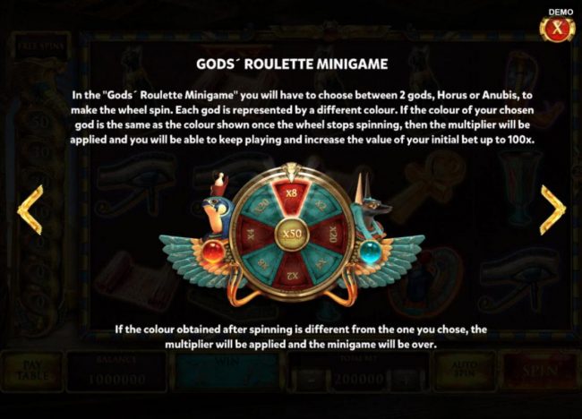 Gods Roulette Minigame Rules