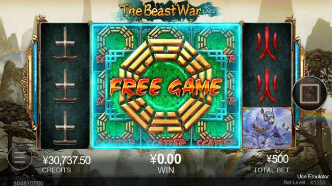 Scatter win triggers the free spins feature