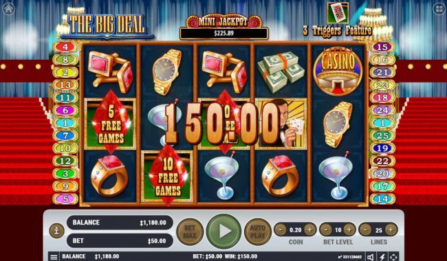 Scatter win triggers the free spins feature