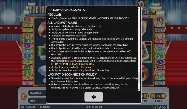 Progressive Jackpot Rules