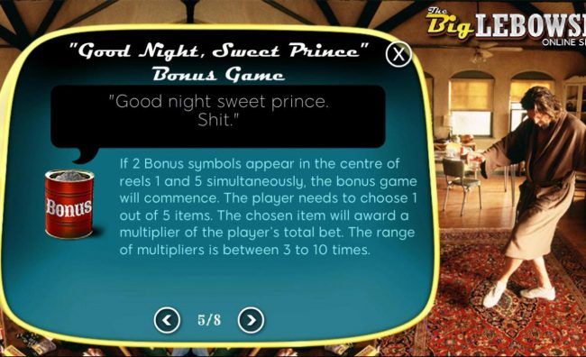 Good Night, Sweet Prince Bonus Game Rules