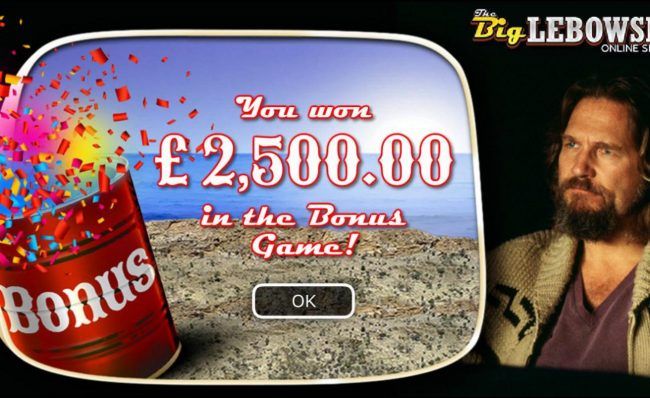 Bonus game pays out a total of 2,500.00 for a super win.