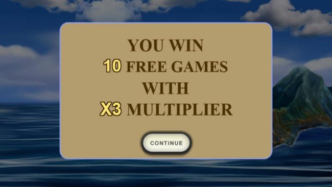 10 free games awarded with a 3x multiplier.