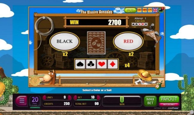Red-Or-Black Risk Game - To gamble any win press Gamble then select Red or Black.