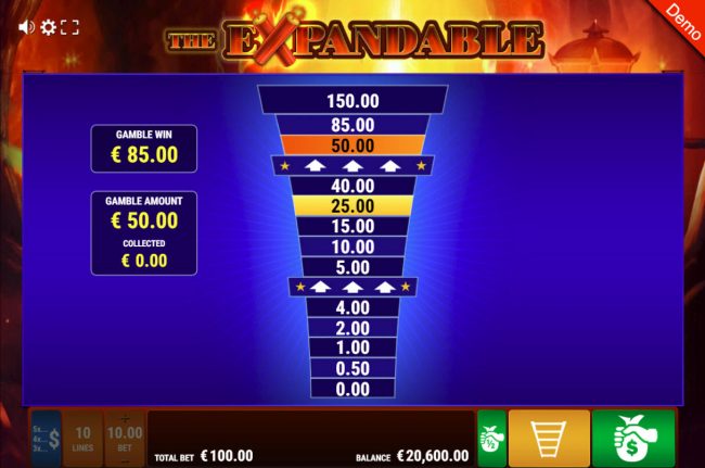 Ladder Gamble Feature Game Board