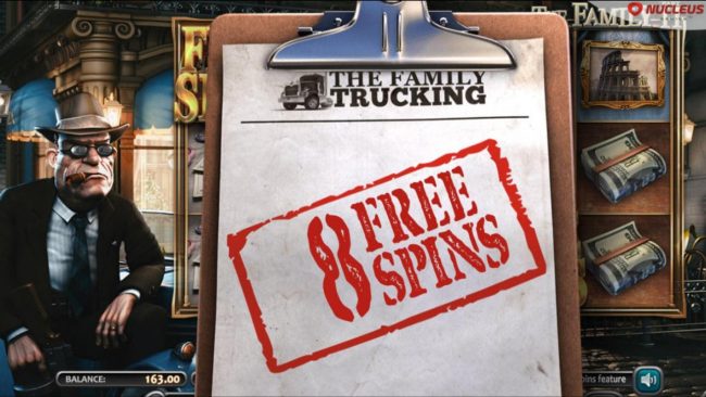 8 Free Spins Earned