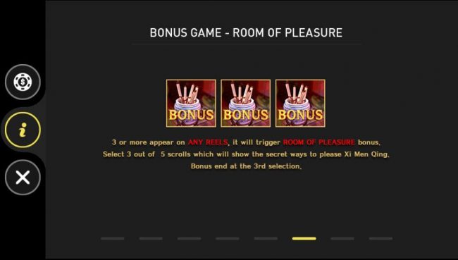 Room of Pleasure Bonus Game Rules