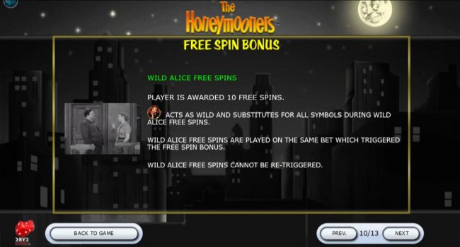 Wild Alcie Free Spins Rules