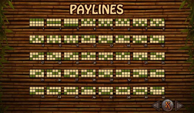 Paylines 1-40