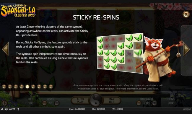 Sticky Re-Spins Rules