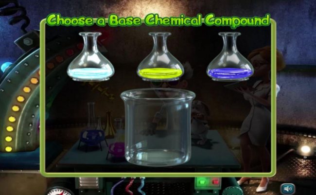 Choose a base chemical compound to reveal a prize award.