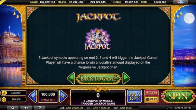 Jackpot Feature Rules