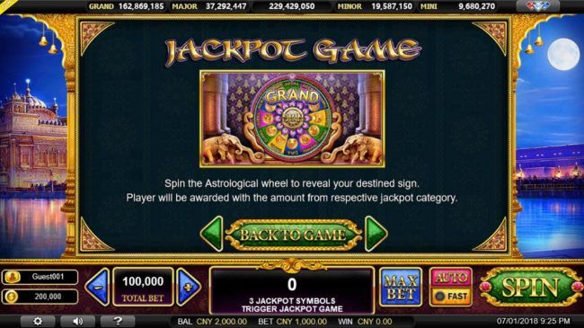 Jackpot Game Rules