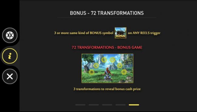 72 Transformations Bonus Game Rules