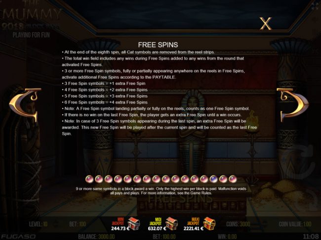 Free Spins Rules