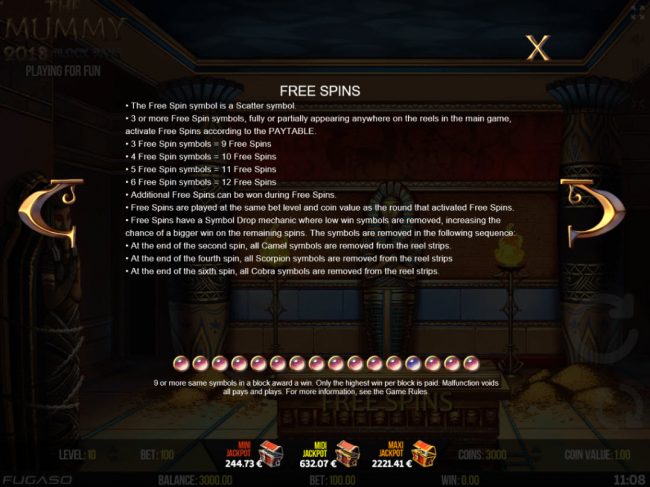 Free Spins Rules