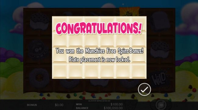 Plate placement is locked during free spins