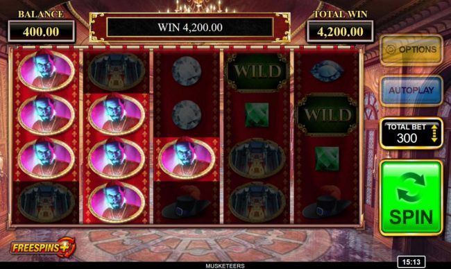 Mystery symbols triggers a 4200 coin super win