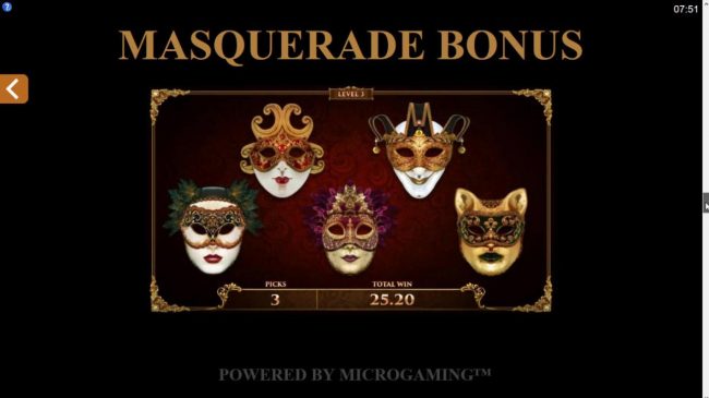 Masquerade Bonus