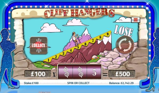 Cliff Hanger Bonus Game