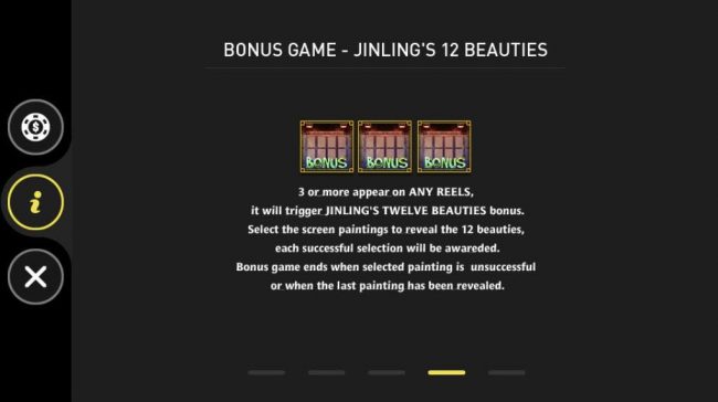 Jinlings 12 beauties Bonus Game Rules
