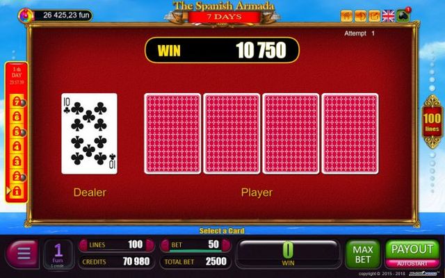 Beat the Dealer Gamble Feature