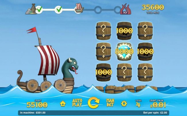 The Sea Journey Bonus Game Board