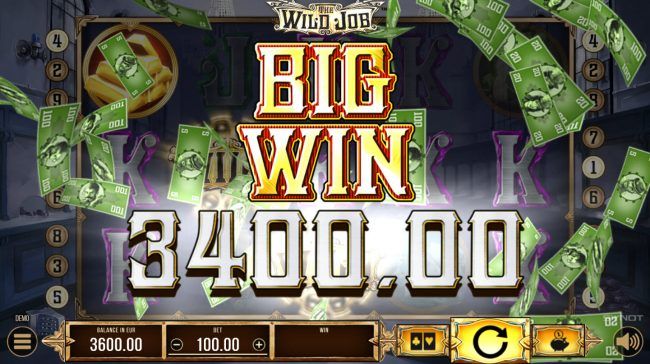 A 3400 coin big win
