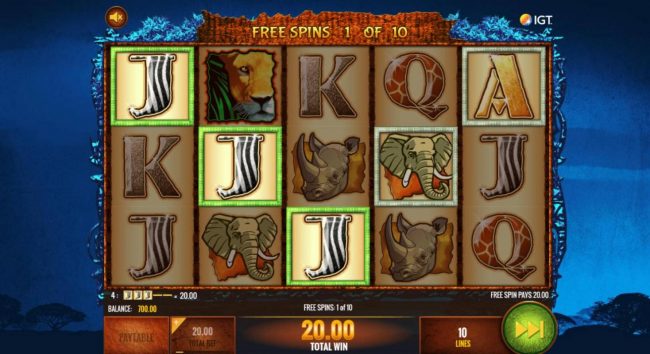 Free Spins Game Board